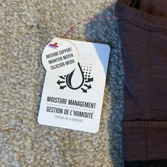 Reebok Purple Leggings Stretchy Athletic Bottoms sports bra and full zip jacket - Picture 11 of 16